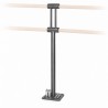 Soporte Fijo Suelo para Barra Ballet O'Live, Doble